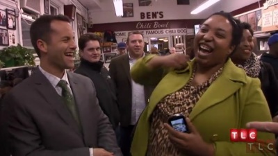 Actor Kirk Cameron laughs with a fan on the TLC reality show '19 Kids and Counting,' starring the Duggar family.