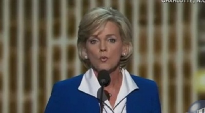 Former Michigan Governor Jennifer Granholm speaks at the Democratic National Convention on Sept. 6 in Charlotte, S.C.