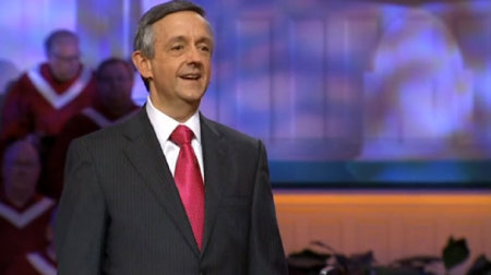 Robert Jeffress, senior pastor at the First Baptist Church in Dallas, gives a message Nov. 11, 2012.