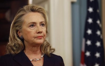 U.S. Secretary of State Hillary Clinton delivers remarks at the State Department in Washington on the deaths of U.S. embassy staff in Benghazi in this September 12, 2012 file photo.