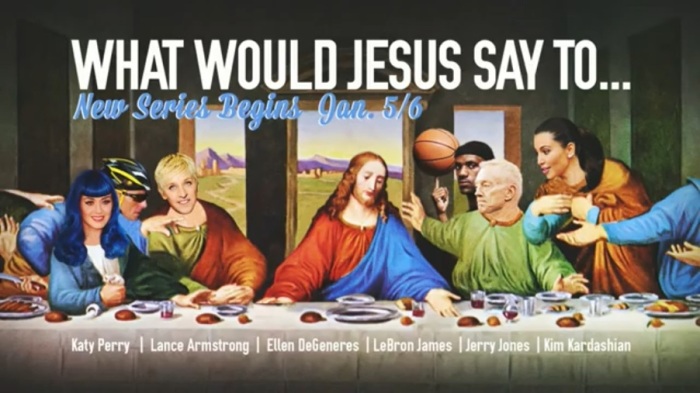 Promo for pastor Ed Young's 'What Would Jesus Say To' series beginning January 5 and 6, 2013.