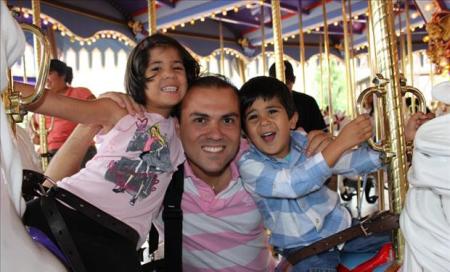 Pastor Saeed Abedini and his two children in this undated photo.