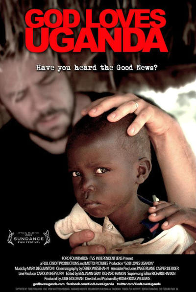 The poster for documentary 'God Loves Uganda.'