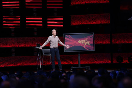 Andy Stanley, North Point Ministries founder, speaks at the Drive Conference on Wednesday, March 13, 2013, at North Point Community Church in Alpharetta, Ga.