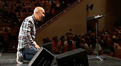 Christian minister Francis Chan speaks Tuesday, April 23, 2012 at Exponential Conference 2013 in Orlando, Fla.