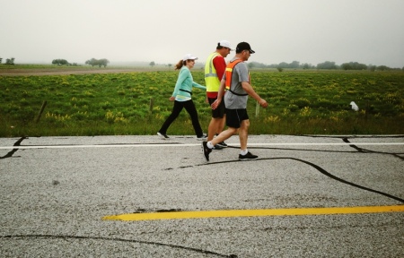 Members of EQUIP team on U.S. part of 2,400-mile relay from Atlanta to Guatemala City in Guatemala. The relay is an effort to raise awareness about the global leadership development organization's plans to mobilize Christian leaders in all areas of society. (FILE)