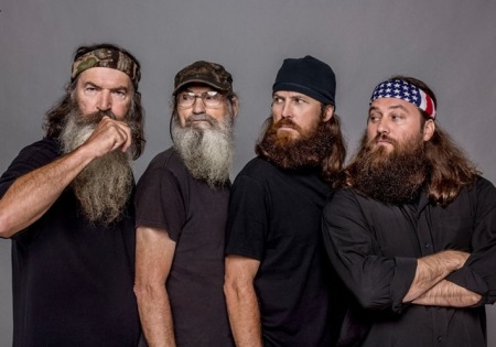 A&E's 'Duck Dynasty' stars Phil Robertson, Si Robertson, Jase Robertson and Willie Robertson.