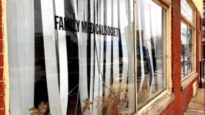 Shattered windows and dead plants sitting inside Kermit Gosnell's Women's Medical Society abortion clinic in West Philadelphia, Pa., March 19, 2013.