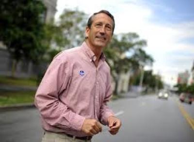 Former South Carolina Governor Mark Sanford campaigns for his return to Congress.