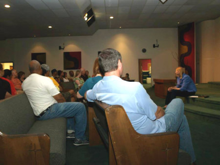 Members of Hope Center of Christ (OC) gather at the new location of their permanent worship home in this public Facebook photo shared May 14, 2013.