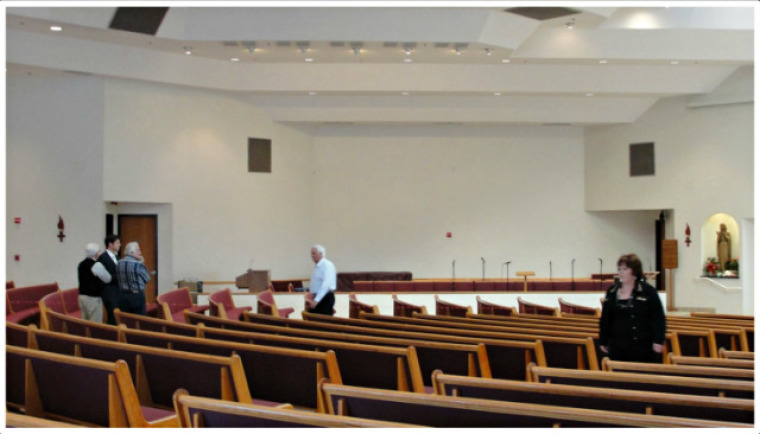 Crystal Cathedral Ministries shared photos of the interior of St. Callistus Catholic Church, where they will be worshipping starting Sunday, June 30 2013, under the new name of Shepherd's Grove.