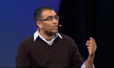 Hemant Mehta, who writes the 'friendly atheist' blog on Patheos, shares an outsider's perspective of Christians and the church community at Oak Hills Church in San Antonio, Texas, July 7, 2013.