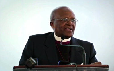 Desmond Tutu, former Archbishop of Cape Town (South African Anglican Church) speaks on Friday, July 26, 2013, during the United Nation's unveiling of its 'Free & Equal' campaign promoting rights for gays, lesbians, bisexuals and transgenders.