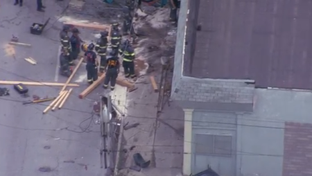 The Christian Academy Child Care in Kansas City after the car crash.