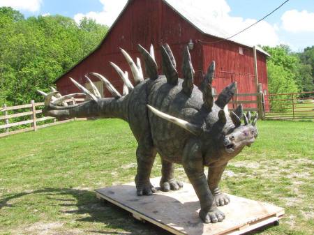 A dinosaur exhibit at the Creation Museum.