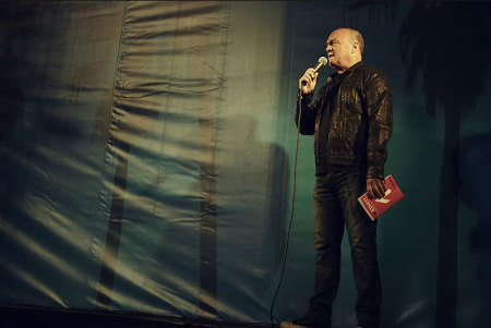 Evangelist and pastor Greg Laurie preaches at the SoCal Harvest event at Angel Stadium Saturday, August 24, 2013, in Anaheim, Calif., where some 34,000 people participated on site.