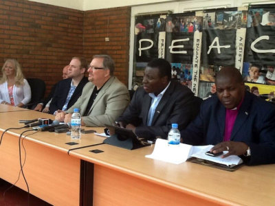 Saddleback Church Pastor Rick Warren is seen in this photo taken in Rwanda and shared publicly online Aug. 27, 2013, by Twitter user 'ShimaImana.'