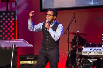 Samuel Rodriguez speaks at The Heart Revolution conference on Sept. 6, 2013, in San Diego, California