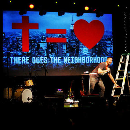 Pastor Carl Lentz of Hillsong NYC preaches during a Sept. 8, 2013, service.