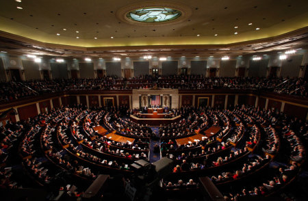 U.S. President Barack Obama delivers his State of the Union address to a joint session of Congress on Capitol Hill in Washington January 24, 2012.