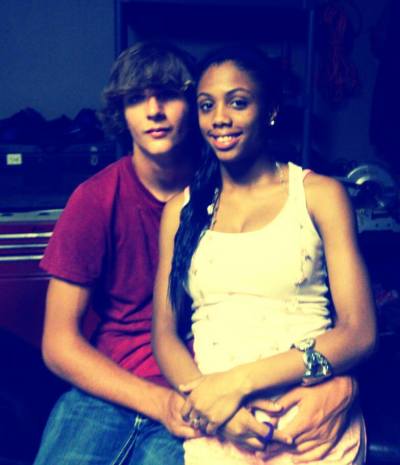 High school sweethearts, Josh Tripp, 17, and his girlfriend, Sundraleana Anderson, 16.