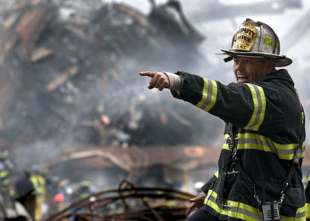 NYFD Deputy Chief Joseph Curry at the WTC.