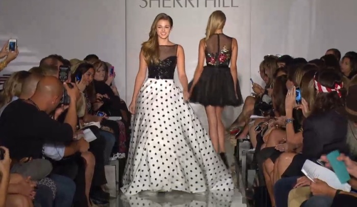 Sadie Robertson walks the runway during the Evening By Sherri Hill Spring 2014 show at Trump Tower on September 9, 2013 in New York City.