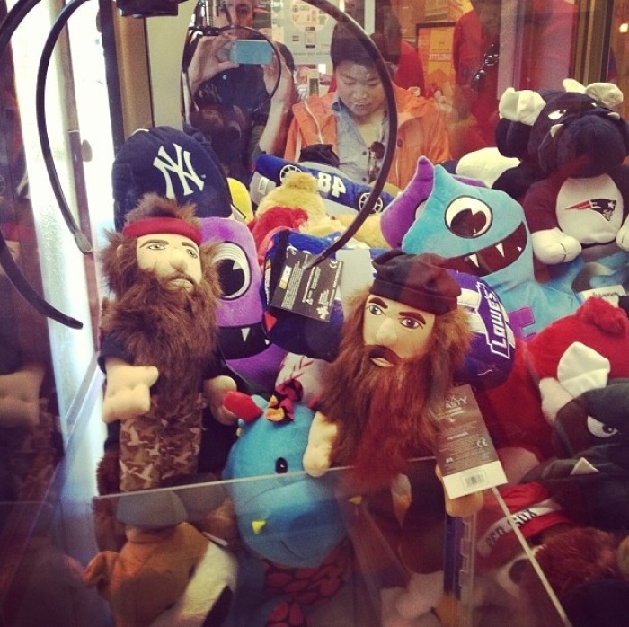 Duck Dynasty plush toys.