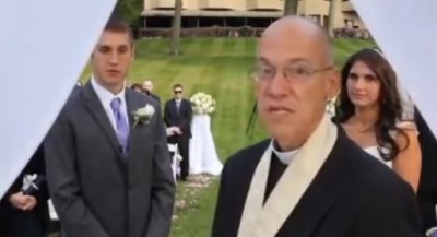 In a viral video, a priest is filmed scorning photographers at a wedding ceremony for ruining the sanctity of the event.