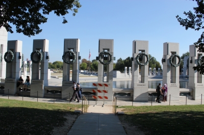 World War II Memorial during the government shutdown, Washington, D.C., Oct. 2, 2013.