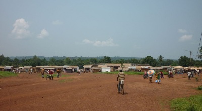 A market in the Central African Republic city of Bangassou.