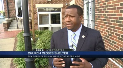 Reverend Tyrone Nelson at Sixth Mount Zion Baptist Church said that concerns about sex offenders coming in contact with children led the church to end its homeless shelter program.