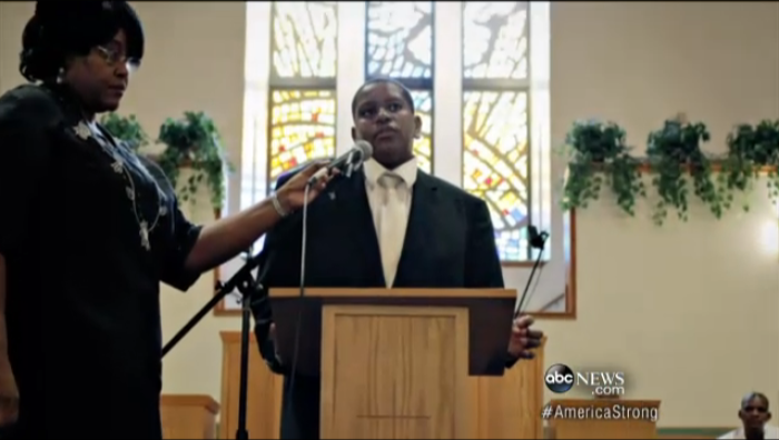 Orphan Davion Only, 15, begs someone, anyone to adopt him at St. Mark Missionary Church in St. Petersburg, Fla.