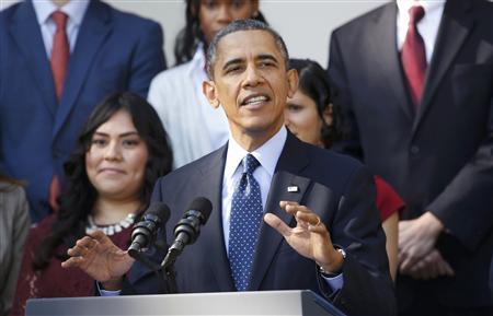 U.S. President Barack Obama speaks about healthcare from the Rose Garden of the White House in Washington October 21, 2013.