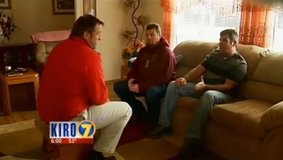 Brian and Randy Moon found another man in their father's casket after his memorial service on Monday afternoon.