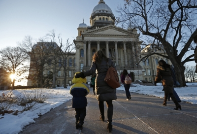 The Illinois State Legislature in Springfield, Illinois, is seen in this file photo.