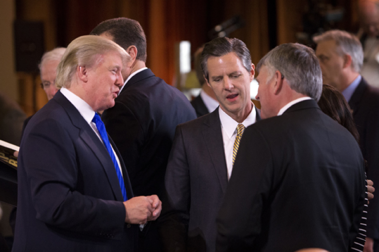 Donald Trump was among noted guests at the dinner.