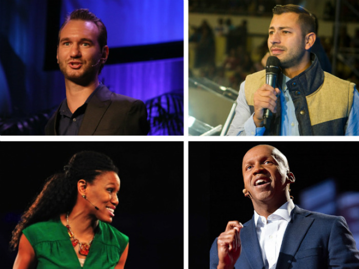 Nick Vujicic, Dominic Russo, Priscilla Shirer and Bryan Stevenson.