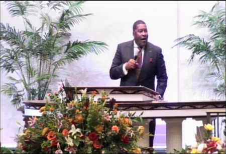 Teddy Parker's longtime friend, Dr. E. Dewey Smith Jr., senior pastor at The House of Hope Atlanta (Greater Travelers Rest) in Decatur, Ga. delivers the eulogy at his funeral on Saturday November 16, 2013.