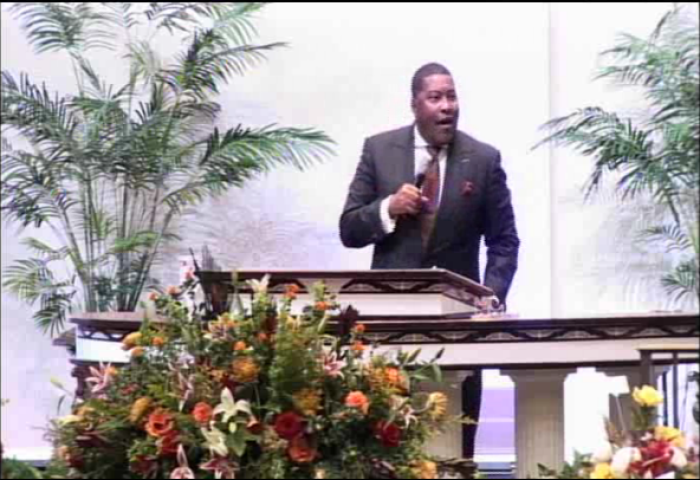 Teddy Parker's longtime friend, Dr. E. Dewey Smith Jr., senior pastor at The House of Hope Atlanta (Greater Travelers Rest) in Decatur, Ga. delivers the eulogy at his funeral on Saturday November 16, 2013.