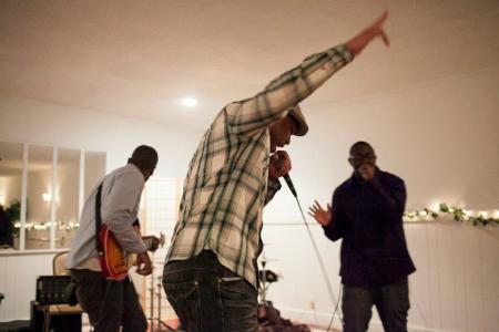 Founder Jj Jones and his rap group rock out at the Phi Light Lounge. A couple of Christians in Michigan use the 'Night Club' setting to connect churches, share testimonies, and proclaim the gospel – and they just celebrated their 1 year anniversary.