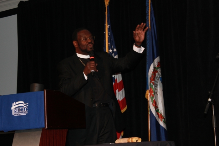 'The Civil Rights movement was never intended to be a black movement, it was burned from God's heart to be a revival of Christianity,' Bishop Harry R. Jackson Jr., senior pastor of Hope Christian Church and founder and president of the High Impact Leadership Coalition, proclaimed at the National Hispanic Christian Leadership Conference (NHCLC) in Washington, DC