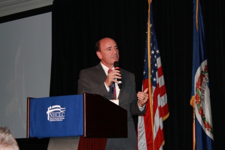 Carlos Campo, an education and leadership consultant and former president of Regent University, speaks at the National Hispanic Christian Leadership Coalition in Washington, D.C.