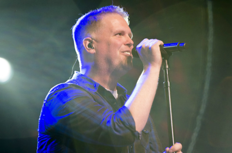 Bart Millard of MercyMe performs on stage at 'A Night of Celebration in NYC with David Jeremiah & Friends' at Madison Square Garden on Thursday, Dec. 5, 2013.