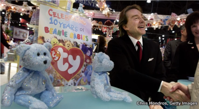 Billlionaire creator of Beanie Baby plush toys, Ty Warner, 69.