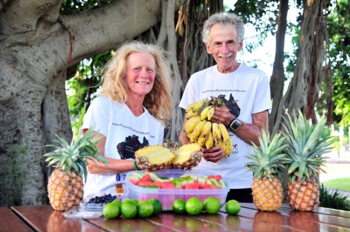 Janette Murray-Wakelin and husband Alan Murray of Melbourne, Australia who ran 365 marathons in 2013.