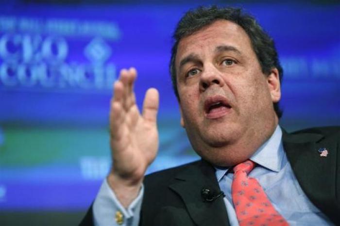 New Jersey Governor Chris Christie (R-NJ) participates in an onstage interview during the Wall Street Journal's CEO Council annual meeting in Washington in this November 18, 2013, file photo.