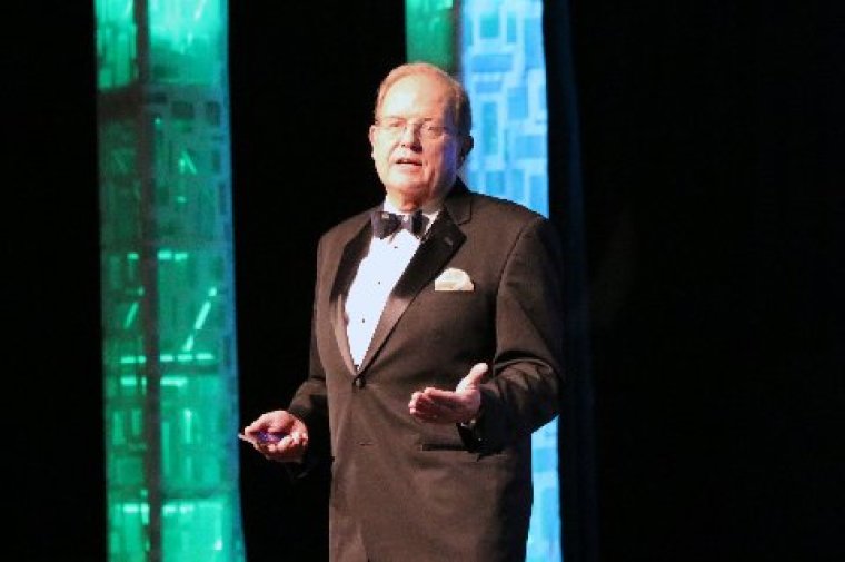 Ted Baehr, founder of Movieguide, speaks at the 22nd annual Movieguide Awards, Feb. 7, 2014.