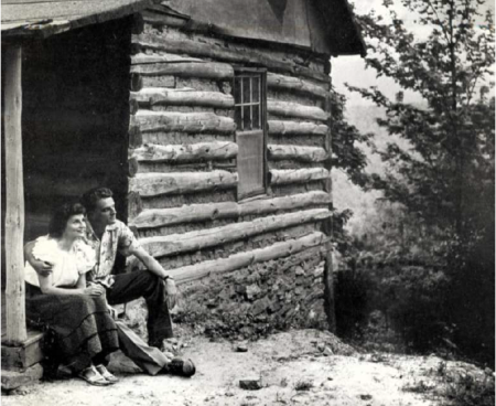 Ruth and Billy Graham sit at their cabin in Montreat, North Carolina