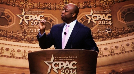 Senator Tim Scott at CPAC, National Harbor, Md., March, 6 2014.